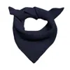 Paul James Knitwear Women's Lambswool Ribbed Triangle Ember Scarf - Oxford Blue In Blue
