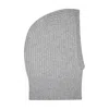 Paul James Knitwear Women's Merino Cashmere Allegra Ribbed Balaclava - Grey In Grey