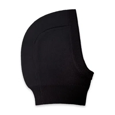 Paul James Knitwear Women's Merino Cashmere Noé Open Face Balaclava - Black
