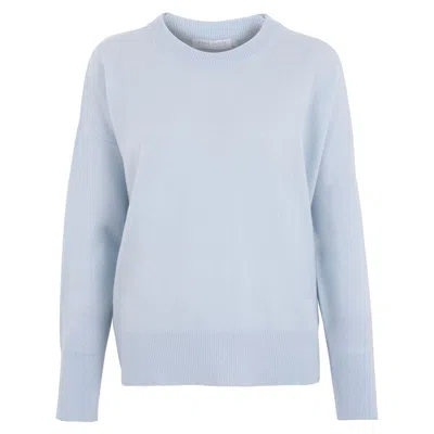 Paul James Knitwear Womens Cashmere Crew Neck Mahi Jumper - Pale Blue