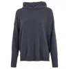 Paul James Knitwear Womens Cashmere Hooded Mayra Jumper - Grey In Grey