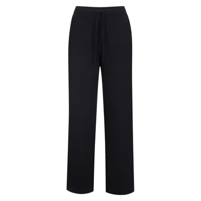 Paul James Knitwear Womens Lambswool Lucia Knitted Trousers - Black