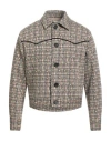 Paul & Joe Man Jacket Beige Size 40 Viscose, Polyester, Polyamide, Elastane