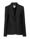 Paul & Joe Woman Blazer Black Size 2 Virgin Wool, Mohair Wool