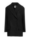 Paul & Joe Woman Coat Black Size 10 Wool, Polyamide, Cashmere