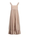 Paul & Joe Woman Maxi Dress Sage Green Size 6 Cotton In Sage Green