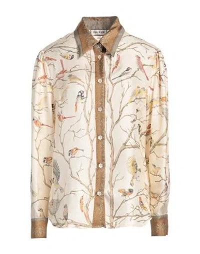 Paul & Joe Woman Shirt Beige Size 4 Silk In Neutral
