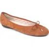 Paul Mayer Best Cap Toe Ballet Flat In Brown