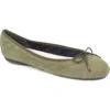 Paul Mayer Best Cap Toe Ballet Flat In Brown