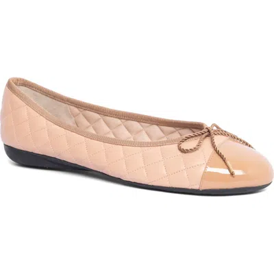 Paul Mayer Best Cap Toe Ballet Flat In Pink