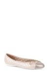 Paul Mayer Best Cap Toe Quilted Ballet Flat
