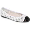 Paul Mayer Brandy Perforated Ballet Flat In Multi