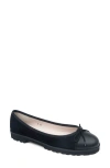 Paul Mayer Bravo Lug Sole Ballet Flat In Black