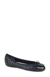 Paul Mayer Cap Toe Quilted Ballet Flat