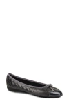 Paul Mayer Cap Toe Quilted Ballet Flat