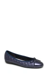Paul Mayer Cap Toe Quilted Ballet Flat