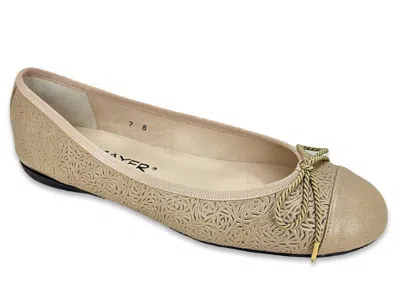 Paul Mayer/attitudes Women's Brandy Ballet Flats In Champagne In White
