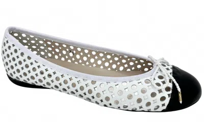 Paul Mayer/attitudes Women's Brandy P Flats In Black/white In Multi