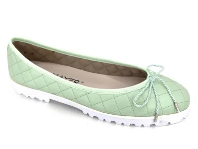 Paul Mayer/attitudes Women's Breeze Bergen Ballet Shoe In Cucumber In Green