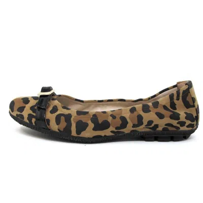Paul Mayer/attitudes Women's Printed Ballet Flats In Jaguar In Brown