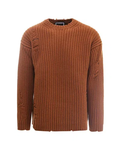 Paul Mémoir Wool Sweater In Marrón