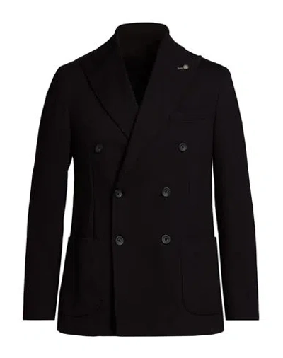 Paul Miranda Man Blazer Black Size 38 Viscose, Polyamide, Elastane