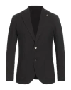 Paul Miranda Man Blazer Black Size 40 Polyester, Viscose, Elastane In Black