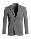 Paul Miranda Man Blazer Grey Size 36 Polyester, Viscose, Elastane In Gray