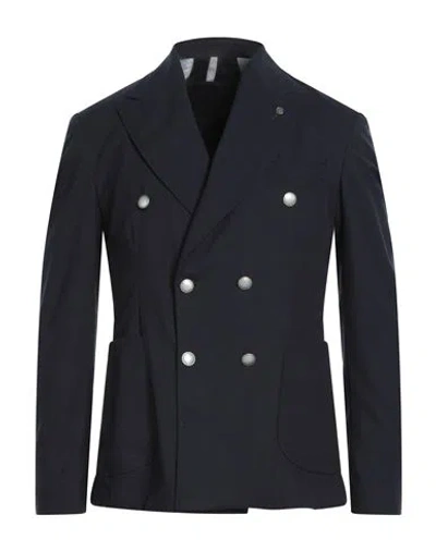 Paul Miranda Man Blazer Midnight Blue Size 38 Polyester, Viscose, Elastane