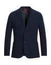 Paul Miranda Man Blazer Navy Size 36 Polyester, Cotton In Multi