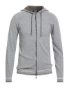 Paul Miranda Man Cardigan Light Grey Size S Viscose, Merino Wool, Polyamide, Cashmere In Gray