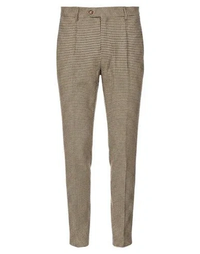 Paul Miranda Man Pants Bronze Size 28 Cotton, Polyester, Acrylic, Wool In Yellow