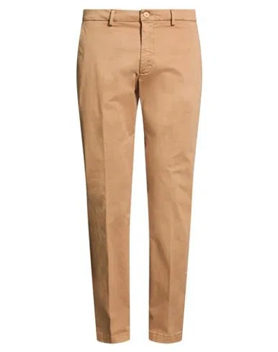 Paul Miranda Man Pants Camel Size 28 Cotton, Elastane In Beige