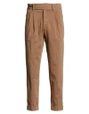 Paul Miranda Man Pants Camel Size 28 Cotton, Elastane In Nude