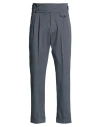 Paul Miranda Man Pants Grey Size 28 Cotton, Elastane In Multi
