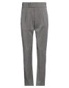 Paul Miranda Man Pants Grey Size 30 Polyester, Viscose, Elastane In Gray