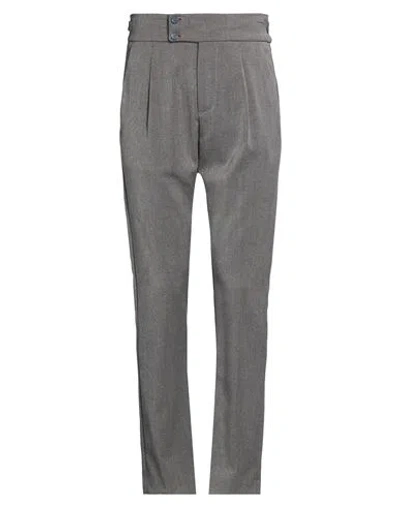 Paul Miranda Man Pants Grey Size 30 Polyester, Viscose, Elastane In Gray