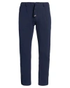 Paul Miranda Man Pants Midnight Blue Size 34 Polyester, Cotton, Elastane In Blue