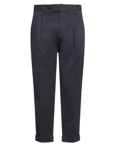 Paul Miranda Man Pants Midnight Blue Size 36 Cotton, Elastane