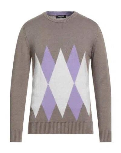 Paul Miranda Man Sweater Beige Size Xl Wool, Acrylic In Neutral