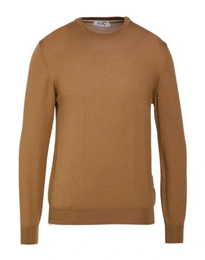 Paul Miranda Man Sweater Camel Size S Wool, Acrylic In Beige