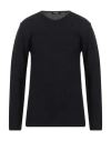 Paul Miranda Man Sweater Navy Size L Acrylic, Wool In Black