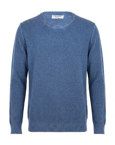 Paul Miranda Man Sweater Slate Blue Size Xxl Wool, Polyamide