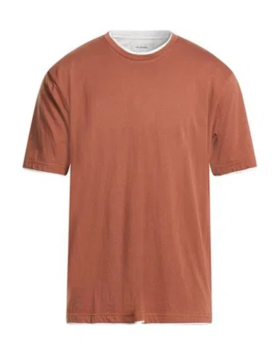Paul Miranda Man T-shirt Brown Size Xxl Cotton