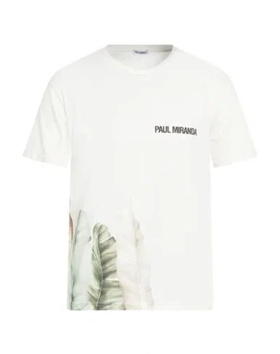 Paul Miranda Man T-shirt White Size 3xl Cotton