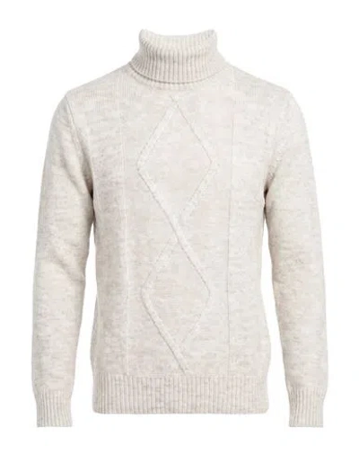 Paul Miranda Man Turtleneck Light Grey Size S Acrylic, Polyamide, Wool, Viscose In Gray