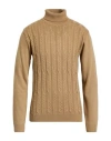 Paul Miranda Man Turtleneck Sand Size S Acrylic, Wool In Multi