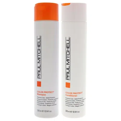 Paul Mitchell Color Protect Kit By  For Unisex - 2 Pc Kit 10.1oz Shampoo, 10.1oz Conditioner In White
