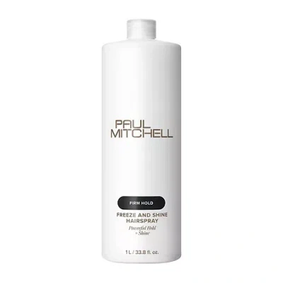 Paul Mitchell Freeze & Shine Hair Spray 33.8 Oz. In Transparent