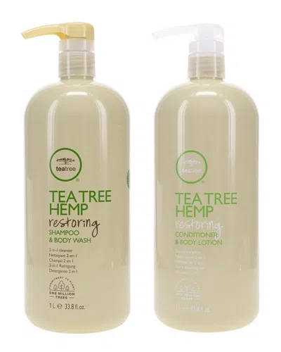 Paul Mitchell Unisex 33oz Tea Tree Hemp Restore Shampoo & Conditioner